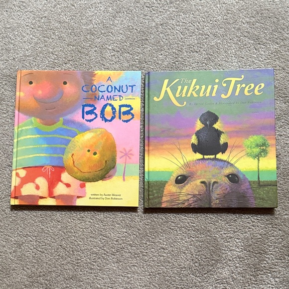 Island Heritage Other - The Kukui Tree & A Coconut Named Bob - Kids Picture Books (Green, Multicolor)